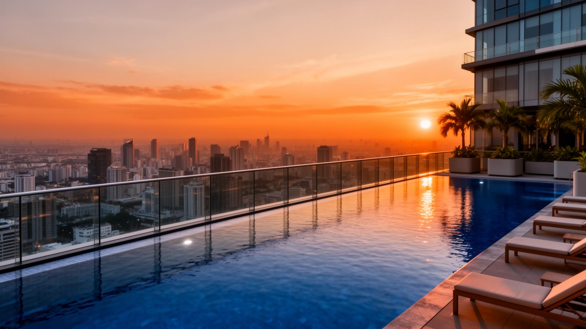 Pool contractor — Rooftop Swimming Pool Construction